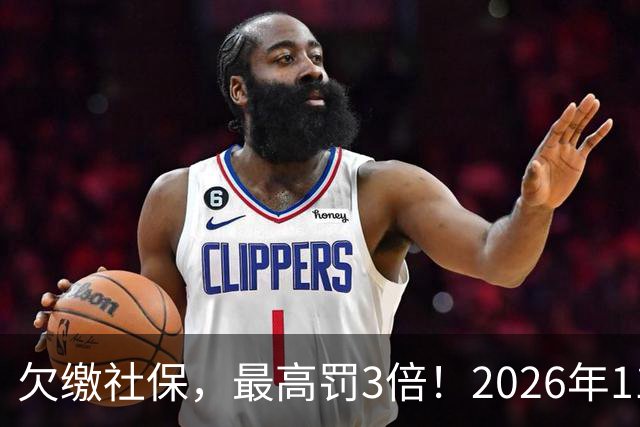 欠缴社保，最高罚3倍！2026年11月1日起施行